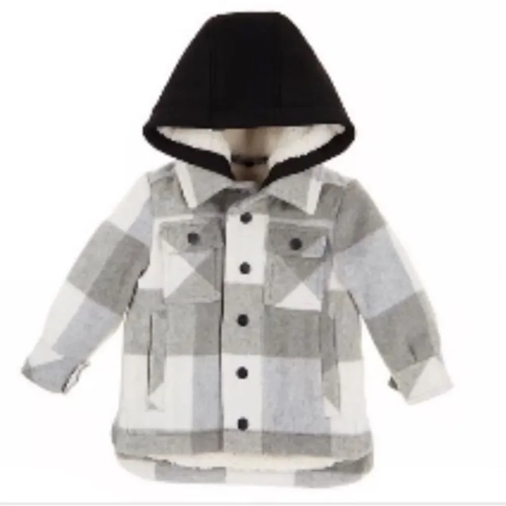 Urban Republic Midweight Grey & White Buff Checked Jacket